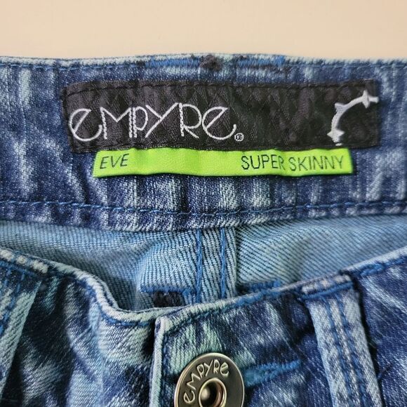 Empyre Women's Eve Blue Super Skinny Denim Jeans - Picture 2 of 12